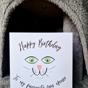 Happy birthday card | Cat lovers | Cat Card | Personalised | Blank inside
