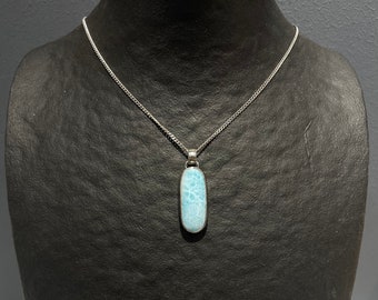 925 Larimar Anhänger / Kette / Silber / Rarität / Heilung