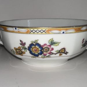 Princess China Belwood Bavaria Geo F. Bassett & Co. Ciotola per zuppa a doppio manico