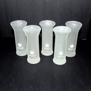 Keglevich Italian Frosted Vodka Promotional Shot Glasses Set of 5