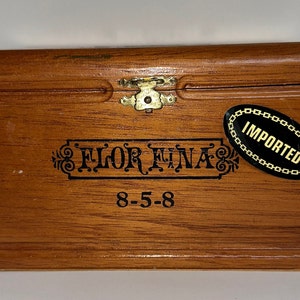 Arturo Fuente Flor Fina 8-5-8 Handmade Wood Cigar Boxes Empty CRAFTS Stash