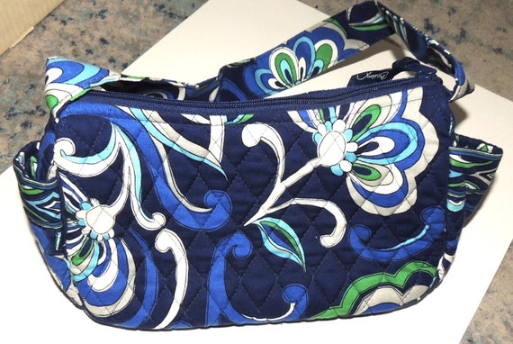 Vera Bradley Mediterranean Blue Maggie Handbag Pu… - image 3