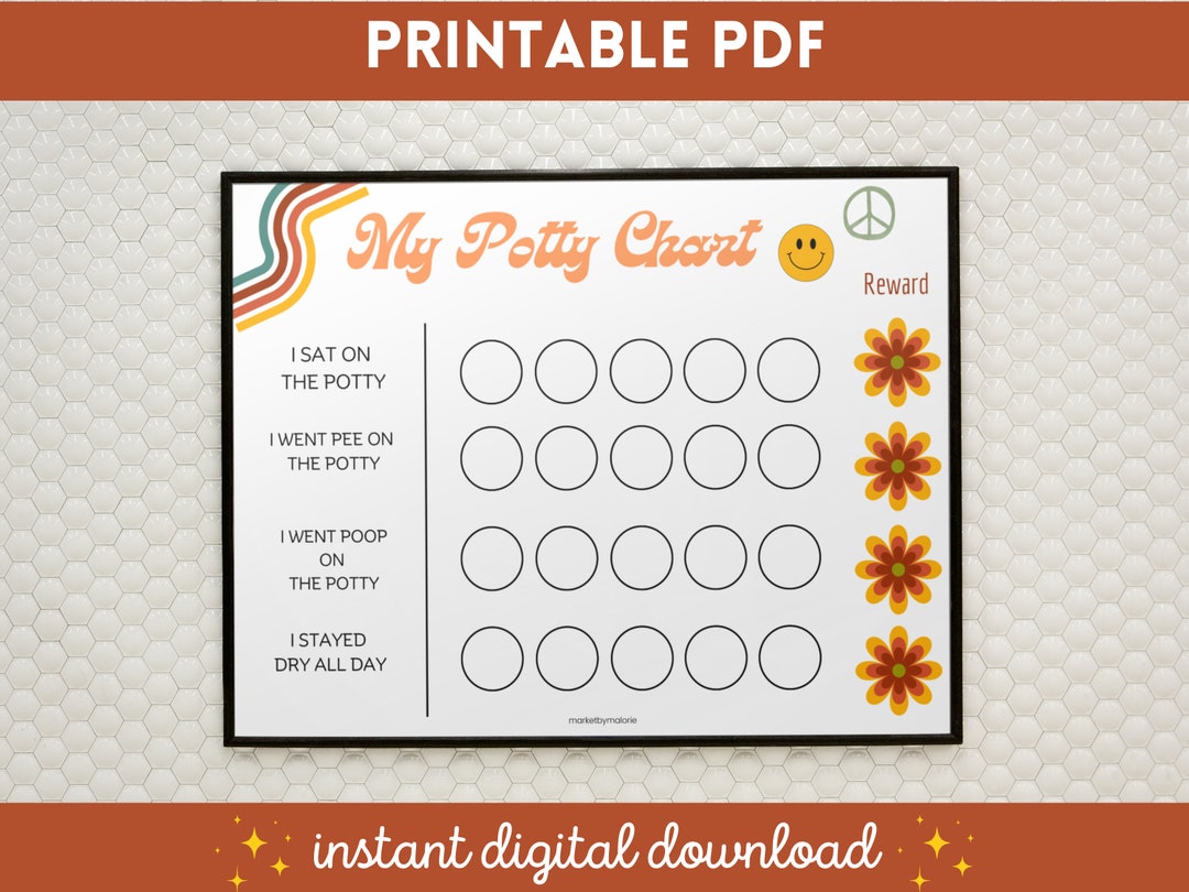 Groovy Potty Chart Trendy Reward Chart Toddler Printables Kids ...