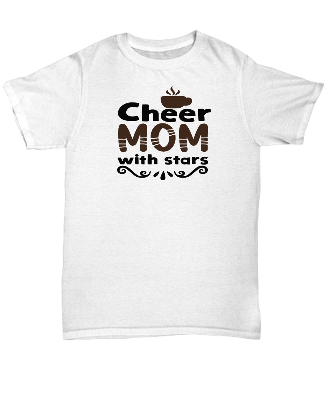 Cheer Mom With Stars Cheer Tshirt Dazzling Tshirt for Men Etsy