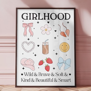 Impresión de la niñez // Arte de pared estético lindo para niños y adolescentes, decoración, regalo, cita inspiradora, sin marco, póster de 5 x 7 A4 A3 A2