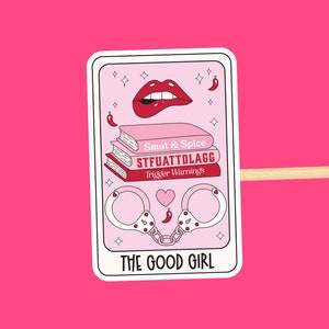Adesivo Smutty // Adesivo impermeabile estetico alla moda per amanti della pornografia, simpatico regalo per Kindle, adesivo per carte dei tarocchi The Good Girl - B019