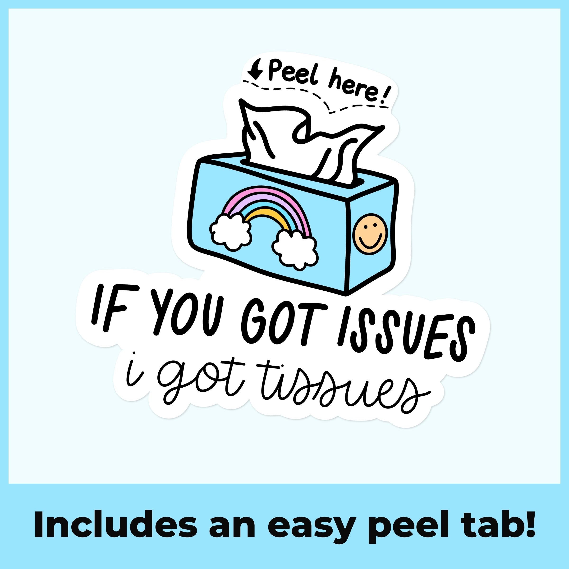 Funny Mental Health Sticker // Dishwasher Safe Handmade - Etsy