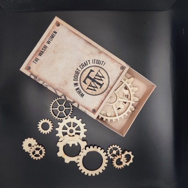Steampunk Wooden Gears Suitable For Crafting