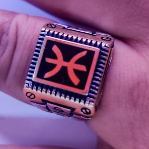 Antigo Bague Argent Berbère Amazigh marocain lettre tifinagh Acessórios vintage Amazigh Berber Prata 925 Anel Tifinagh Carta cadeau, presente