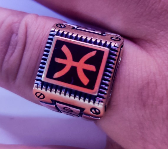Bague Ancienne En Argent Massif 925 - Style Amazigh (Berbère) - Occasion
