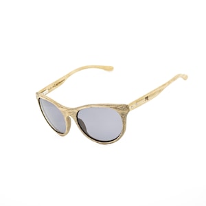 Handcrafted Wooden Sunglasses with Gray Lenses - Stylish, Lightweight, Eco-Friendly and Ergonomic Design