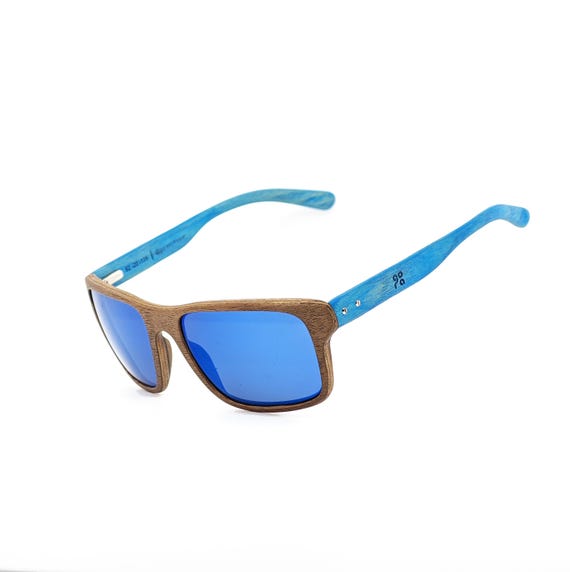 Occhiali da sole con montatura in legno 100% eco-compatibili con