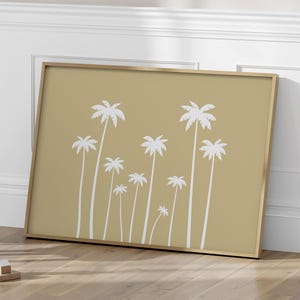 Minimalistisches horizontales Palmenposter, Wanddekoration fürs Kinderzimmer