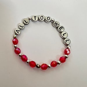 All Too Well Inspired Beaded Friendship Bracelet