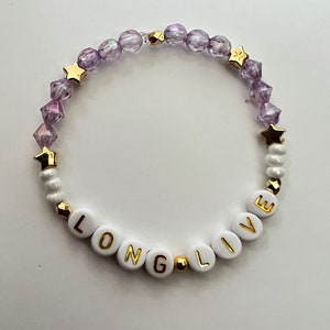 Pulsera de la amistad con cuentas inspirada en Long Live