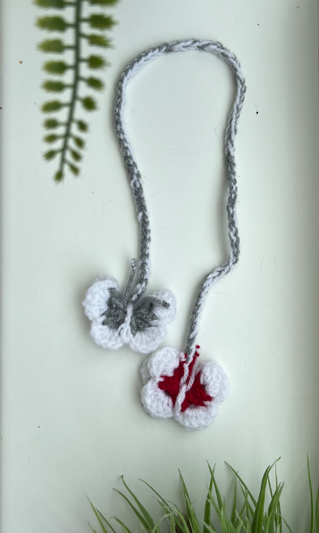 Butterfly Crochet Car Mirror Charm Crochet Car Mirror Etsy