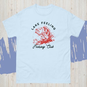 Lake Fishing Club T-Shirt: Fisherman Outdoor Wear