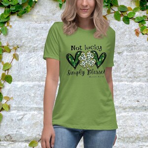 Blessed St. Patrick&#39;s Day Shirt: Christian Shamrock Design