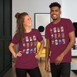 Trendy Dr Pepper Soda Shirt: Tee aus gekämmter Baumwolle