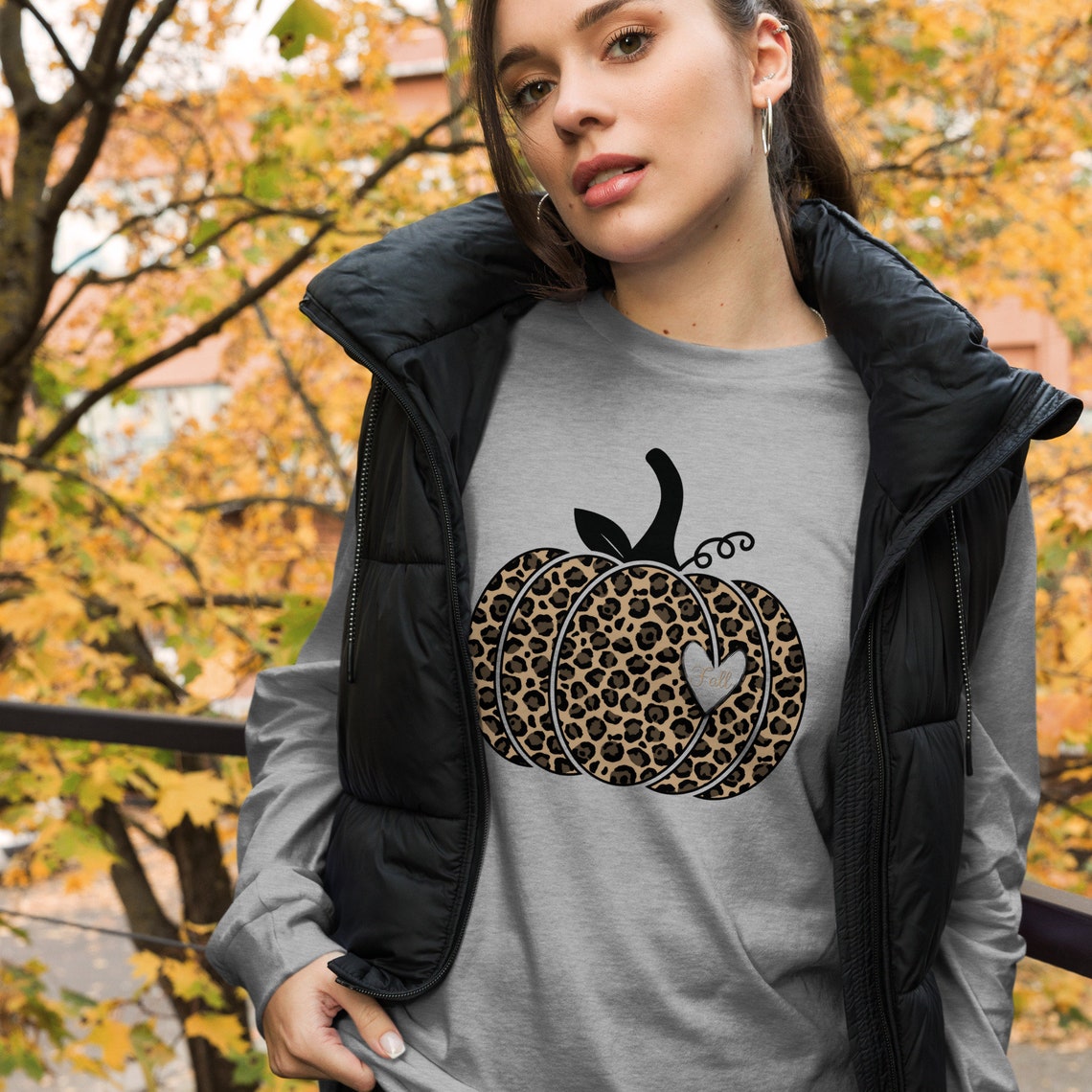 Pumpkin Shirt Fall Shirt Leopard Pumpkin Thanksgiving Shirt