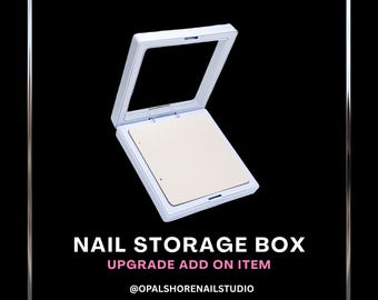 Press On Nails Storage Box, Reusable Nail Packaging, Keepsake Display Gift Box, Travel Case ,