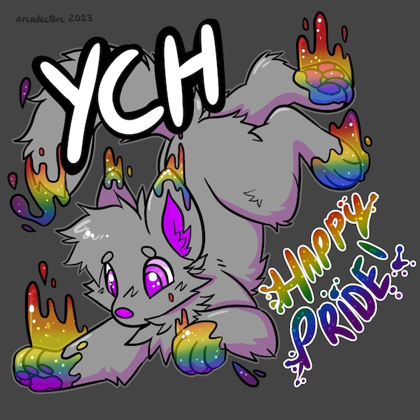 YCH Pride Furry Fursona Feline Canine deine Figur hier