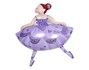 24” Purple Ballerina Balloon