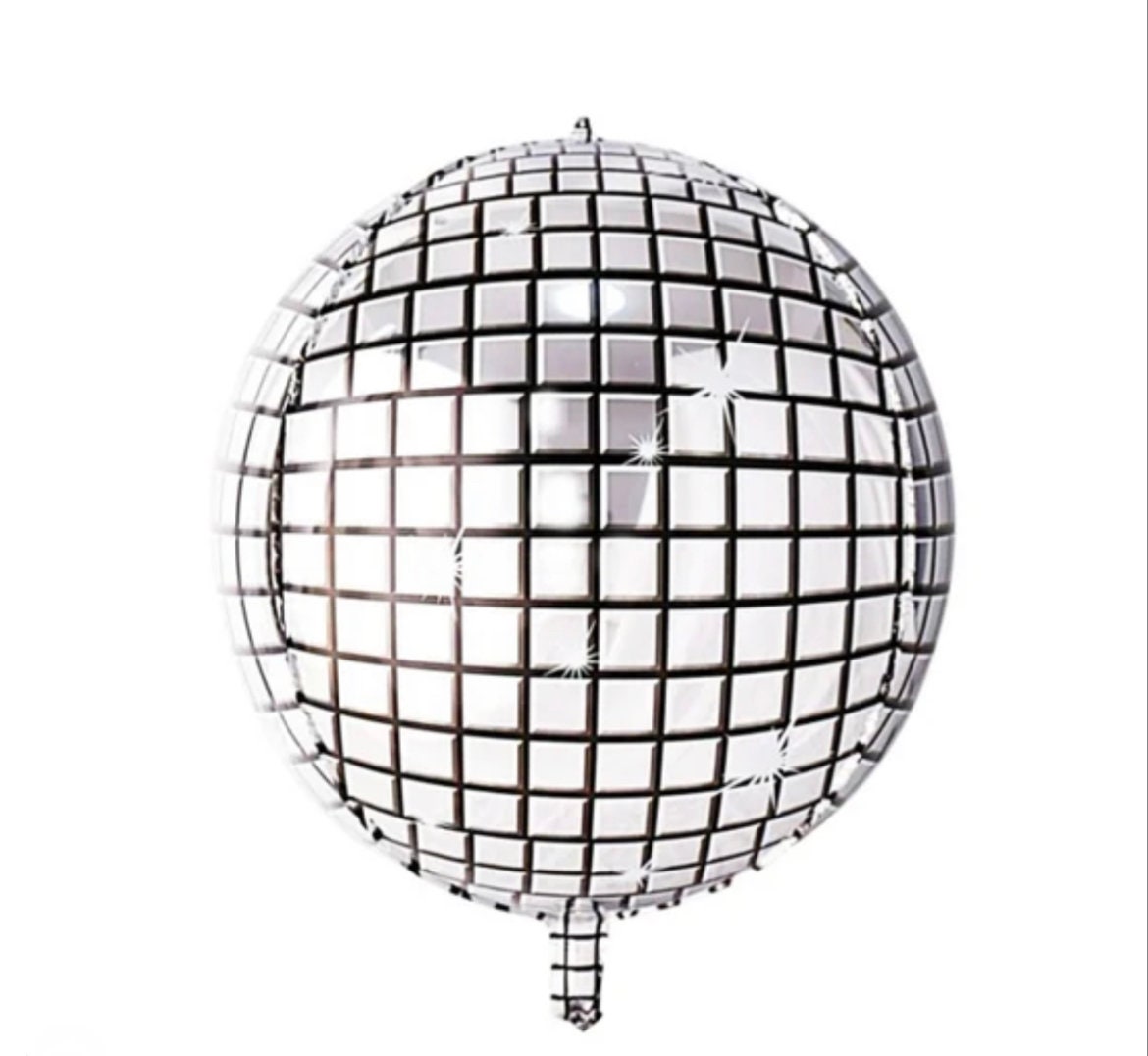 DISCO BALL BALLOON, Disco Ball Party, Disco Ball Balloon Pk of 3 