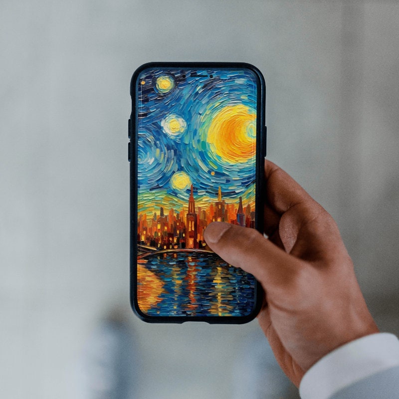 Van Gogh Style Starry Sky Printable Painting - Etsy