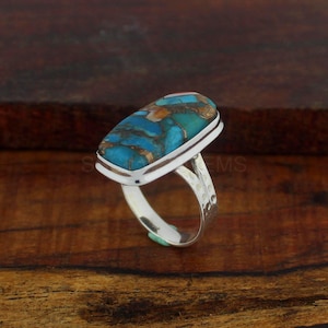 Pink Oyster Turquoise Ring, 925 Sterling Silver Ring Pink Spiny Oyster Turquoise Ring, Handmade Ring, Turquoise Ring, Filigree Ring