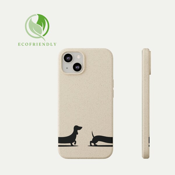 Funda de móvil biodegradable, Carcasa 100% compostable, Funda para iPhone, Funda para Samsung, Carcasa regalo, Carcasa Perro