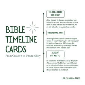 Children's Bible Timeline Cards | Kids Printable Story of the Bible ...