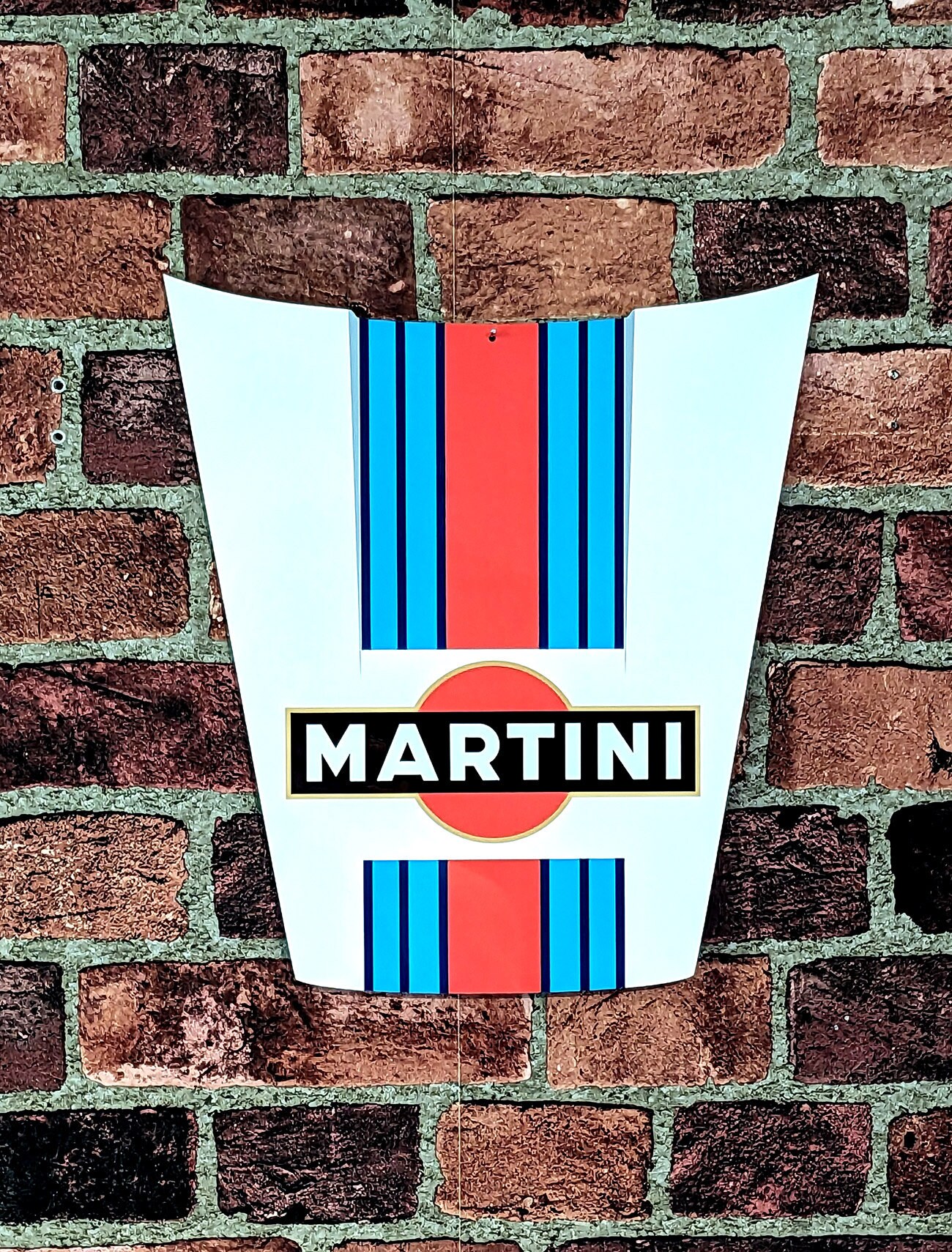 Aluminum G Code Hood Replica Motorsport Wall Art Sign With Martini