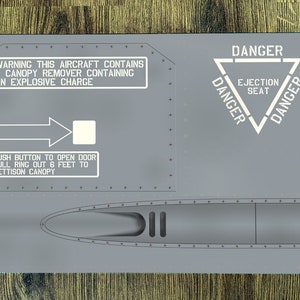 Aviation, Aircraft, Military Jet Enthusiast Metal Wall Art Sign "F16 Fighter Side Panel" Theme. Man Cave, Hangar, Office Wall
