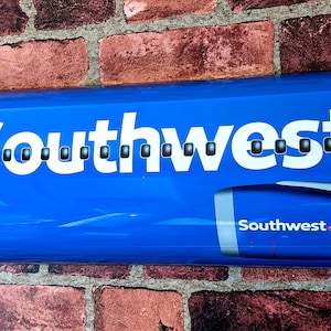 Southwest Airlines 737 Max 8 3D Aluminum Fuselage Scale Section Aviation Enthusiast Wall Art