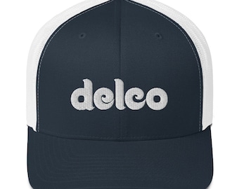 Gorra de camionero de Delco / Gorra divertida de Delco, regalo de Delco, condado de Delaware, recuerdo de Delco