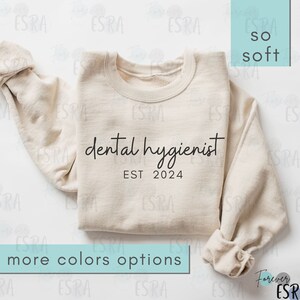 Sweat-shirt hygiène dentaire, cadeau pour hygiéniste dentaire, pull hygiéniste dentaire personnalisé, chemise de remise des diplômes RDH, cadeaux RDH, semaine de l&#39;hygiène dentaire
