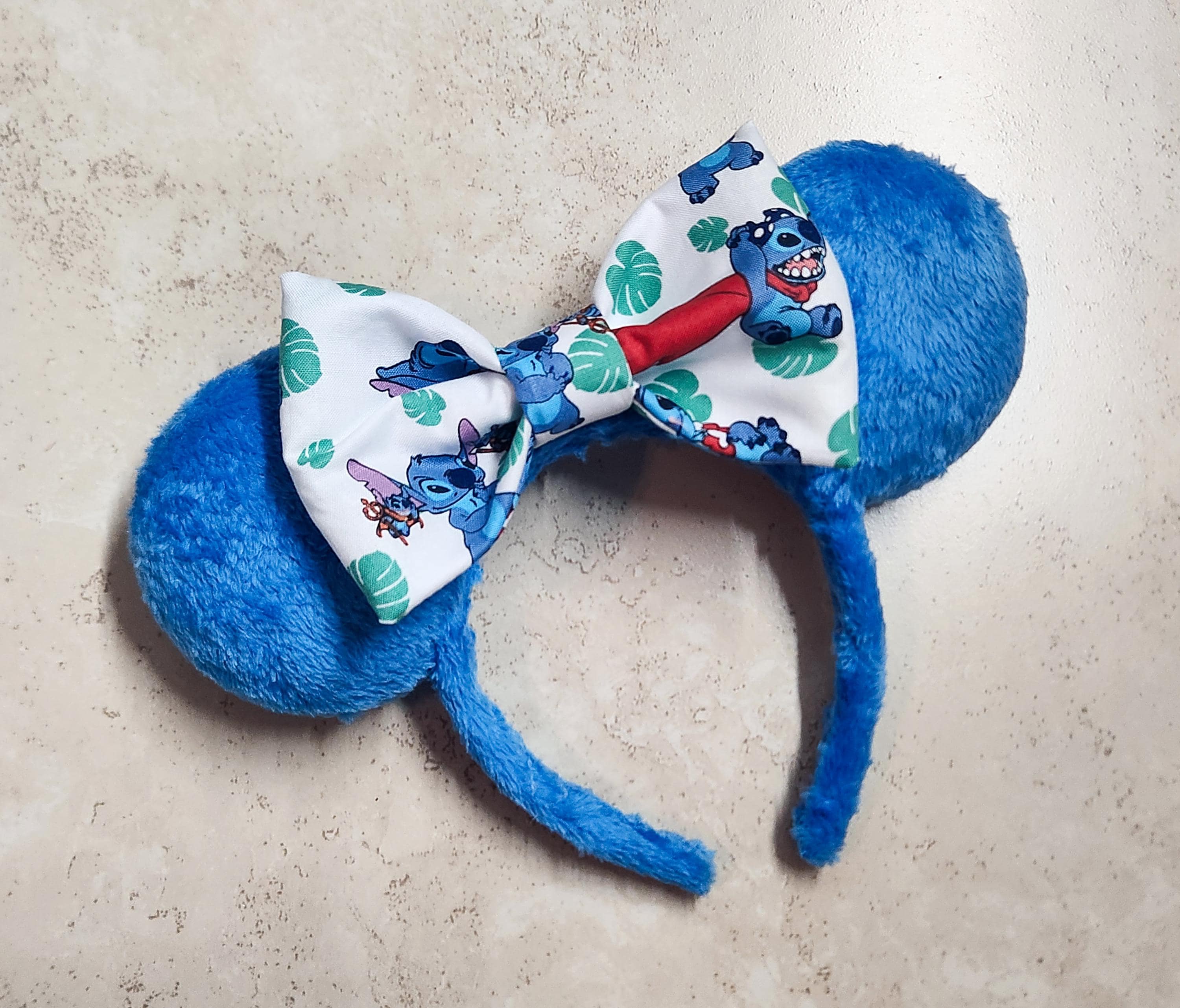 Disney Minnie Mouse Ears Inspired Headband - Blue Faux Fur  display picture 1