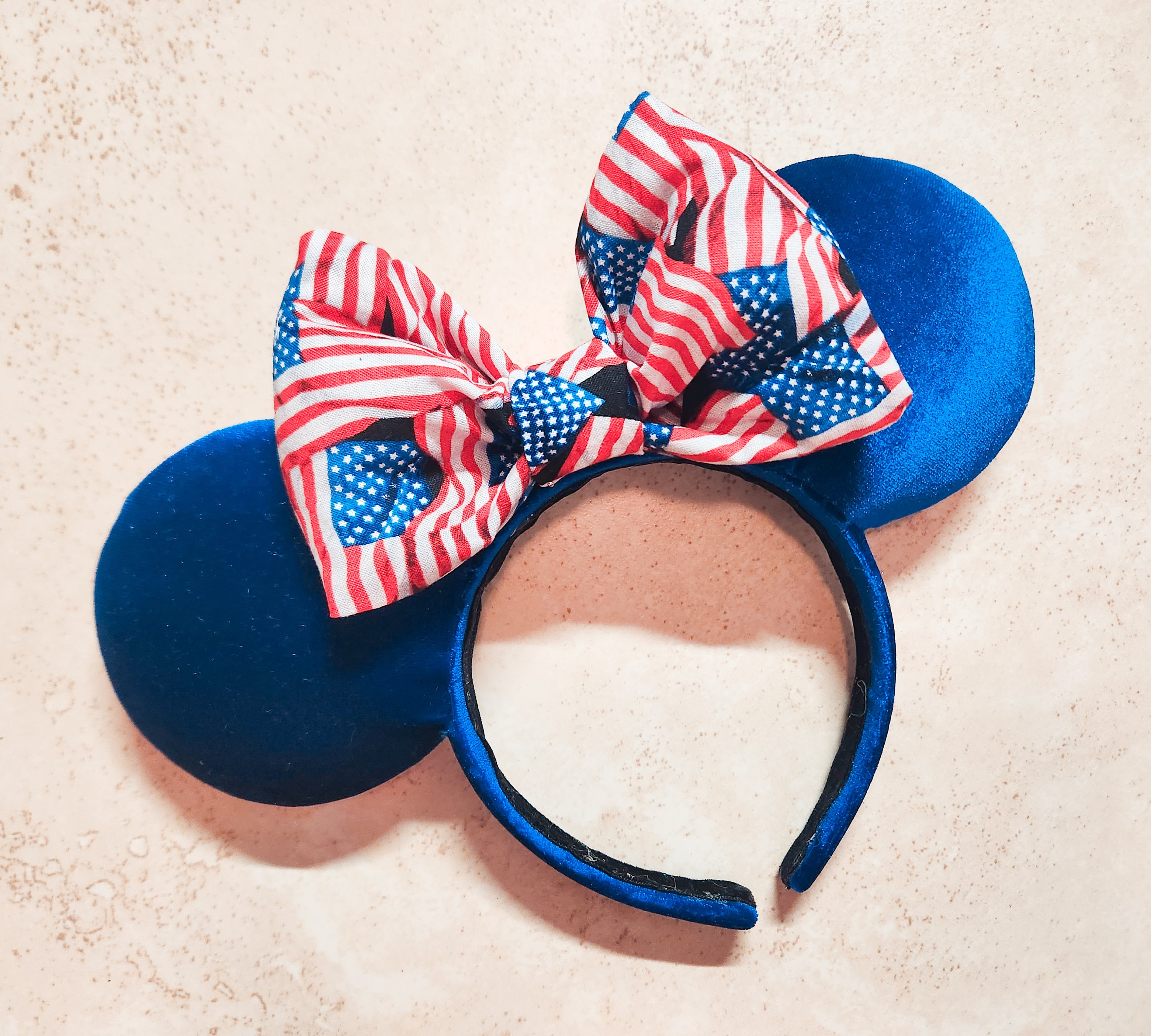 Disney Minnie Mouse Ears Inspired Headband - American Flag  display picture 1