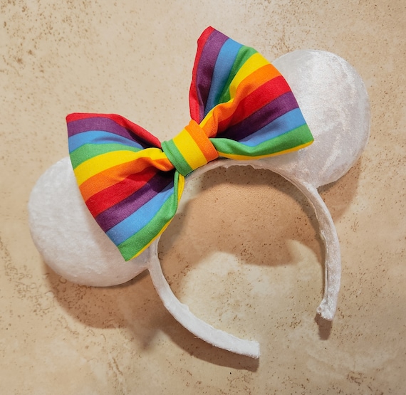 Disney Minnie Mouse Ears Inspired Headband - White Velvet  display picture 1