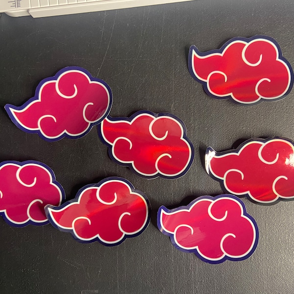 Akatsuki Cloud holographic sticker