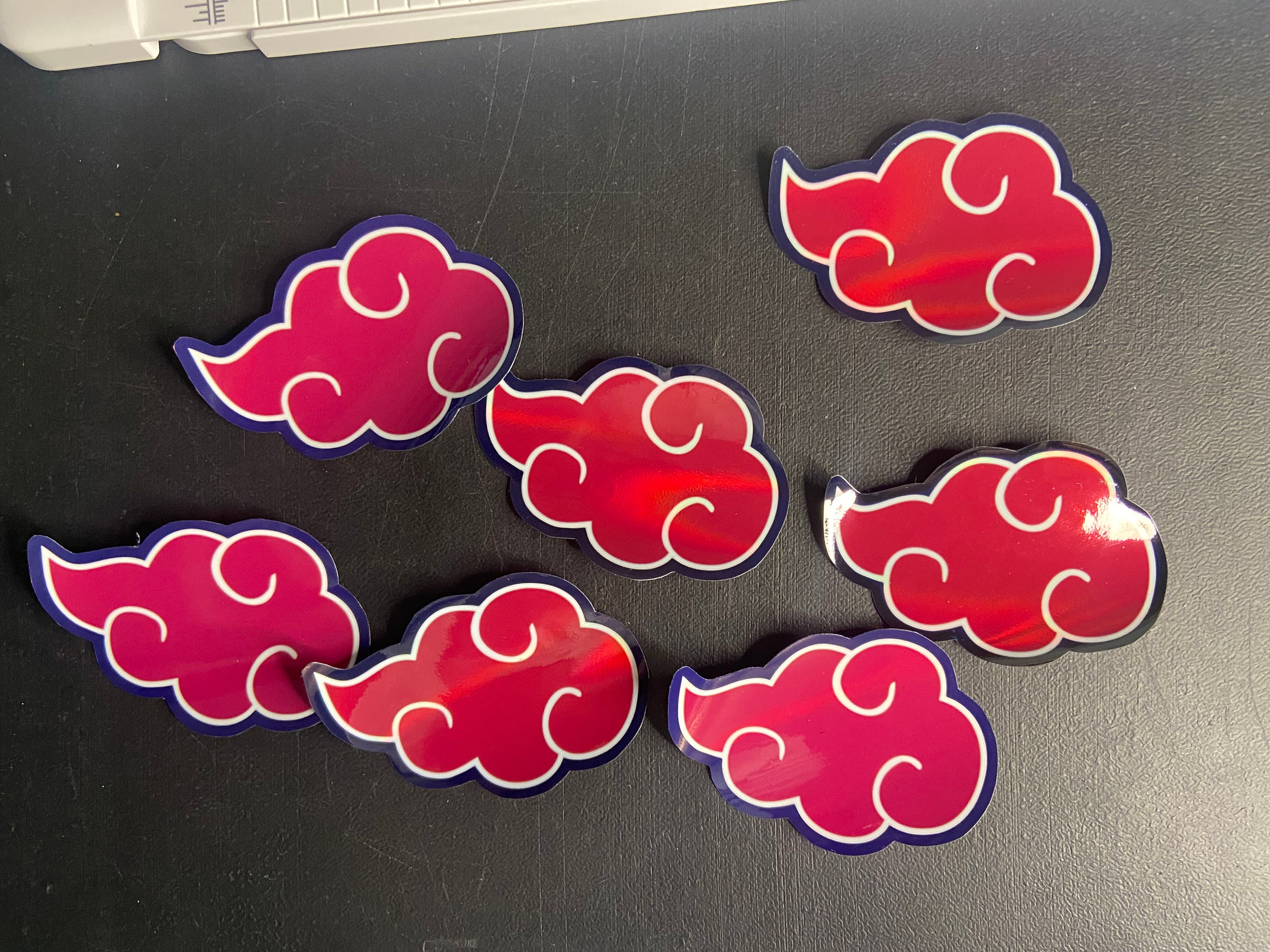 Naruto Shippuden Akatsuki Red Cloud Symbol Sticker by Jamaaf Tasne - Pixels