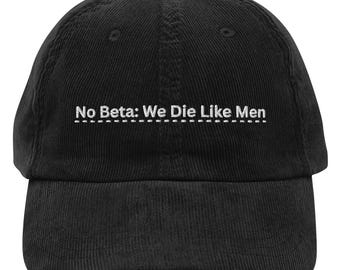 EMBROIDERED Funny Fanfic Cotton Corduroy Cap No Beta Reader Ao3 Hat Fanfiction Fandom Merch Booklover Read Cap Fan Fic Bookish Reading Gift