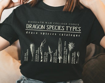 viertes Flügel-Lesebuch-Drachen-Shirt, trendiges Basgiath War College-Fandom-Kleidung, Gothic-Geschenk für ihre Lehrerin, Bibliothekarin, Literatur-Merch