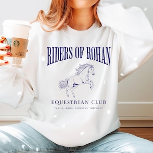 Riders of Rohan sweatshirt Ringer Fantasy shirt Book Fandom Merch Halloween Dark Academia Booknerd clothes Bookish Bookworm Read Film gift