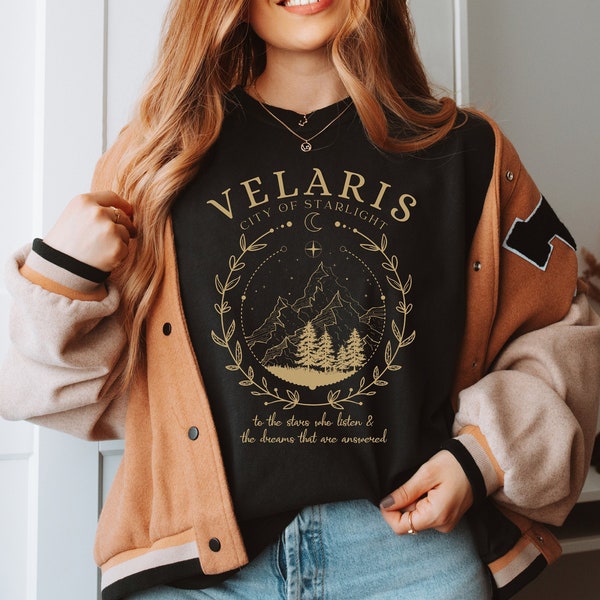 Stad van Starlight leesshirt vintage gothic fandom, cadeau voor haar leraar bibliothecaris fairycore kleding literair t-shirt