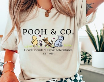Winnie the Pooh Shirt, Liebe zum Lesen, Vintage-Lehrer-Kleidung, Ferkel, Tigger, Eeyore, T-Shirt, Pooh-Bär, Kinderkleidung, leichte akademische Literatur, Geschenk