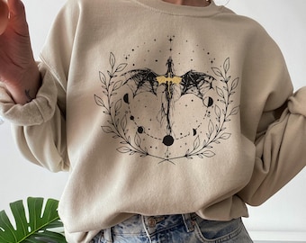 Dragon Sweatshirt Romantasy Book Fandom Merch Bookish Dragon Bookworm Gift for Her Booktok Booknerd Read Shirt Booklover Book Loving