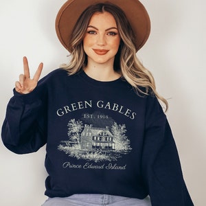 Green Gables Fandom sweatshirt Bookstagram shirt light academia cottagecore clothes fandom reading book sweater literature literary gift zdjęcie 5