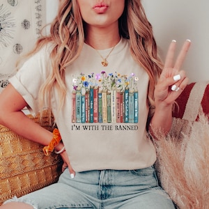 banned book vintage shirt love reading book gift teacher gothic literary tshirt literature bookish clothes nerd school librarian clothing
